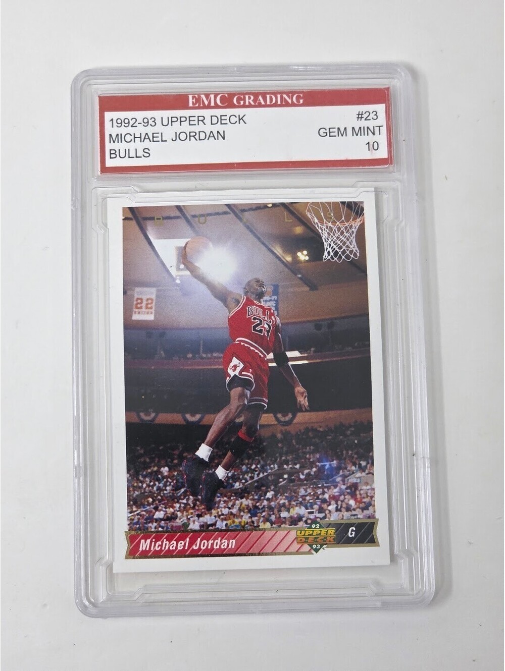 1992 1993 Upper Deck Michael Jordan 23 EMC Grading Gem Mint 10 Card